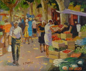 Sur la marché; Stéphane Parnel